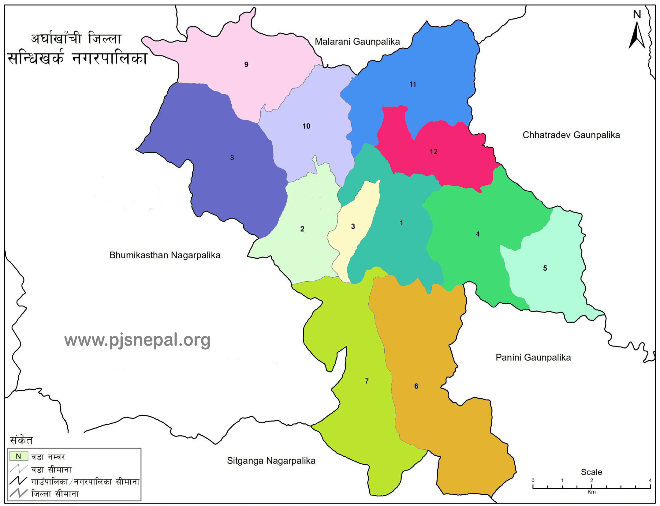 Sandhikharka Map